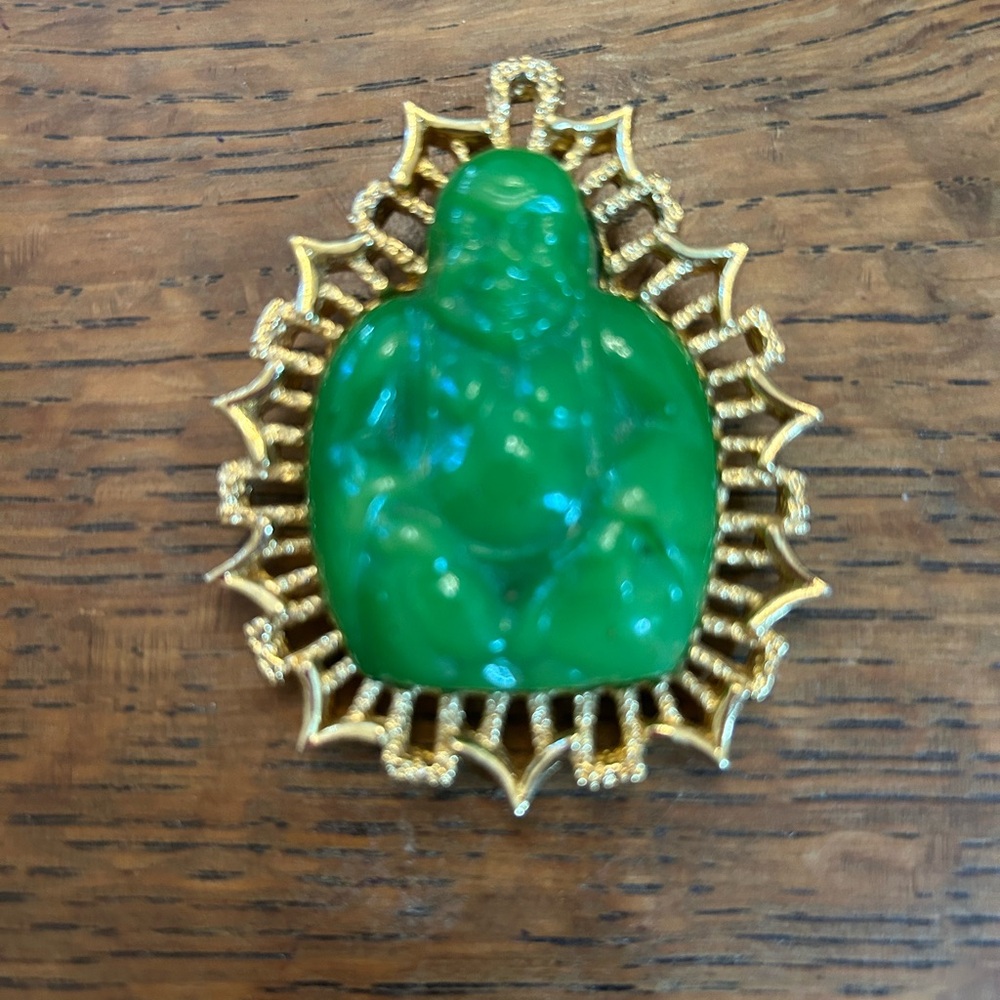 Laughing Buddha Brooch/Pendant by Panetta